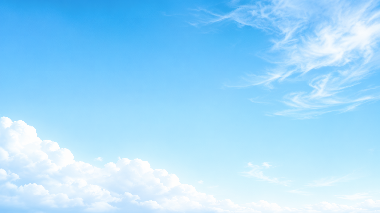 Soft blue sky with clouds