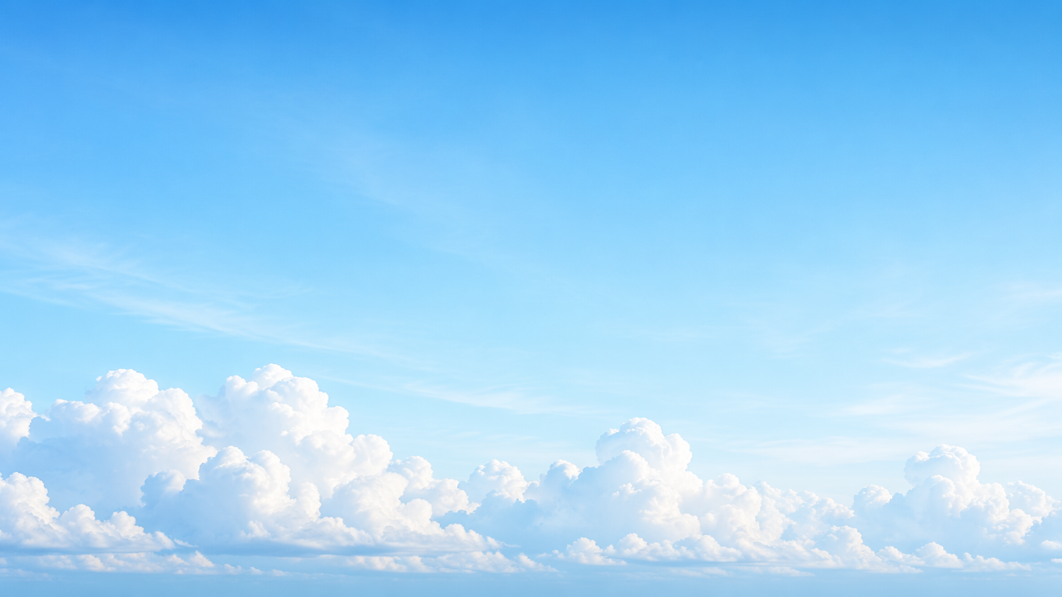 Soft blue sky with clouds