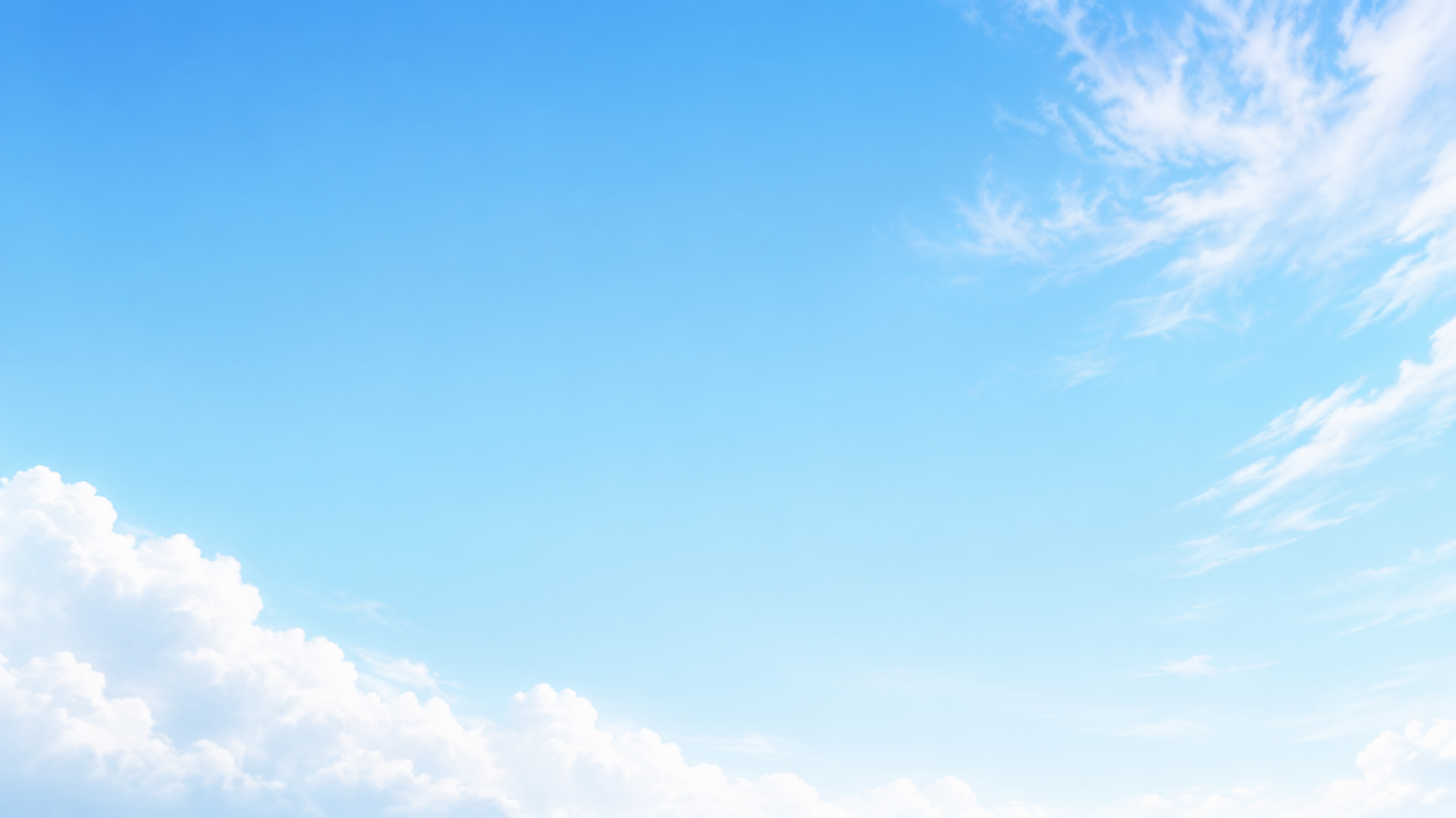 Soft blue sky with clouds
