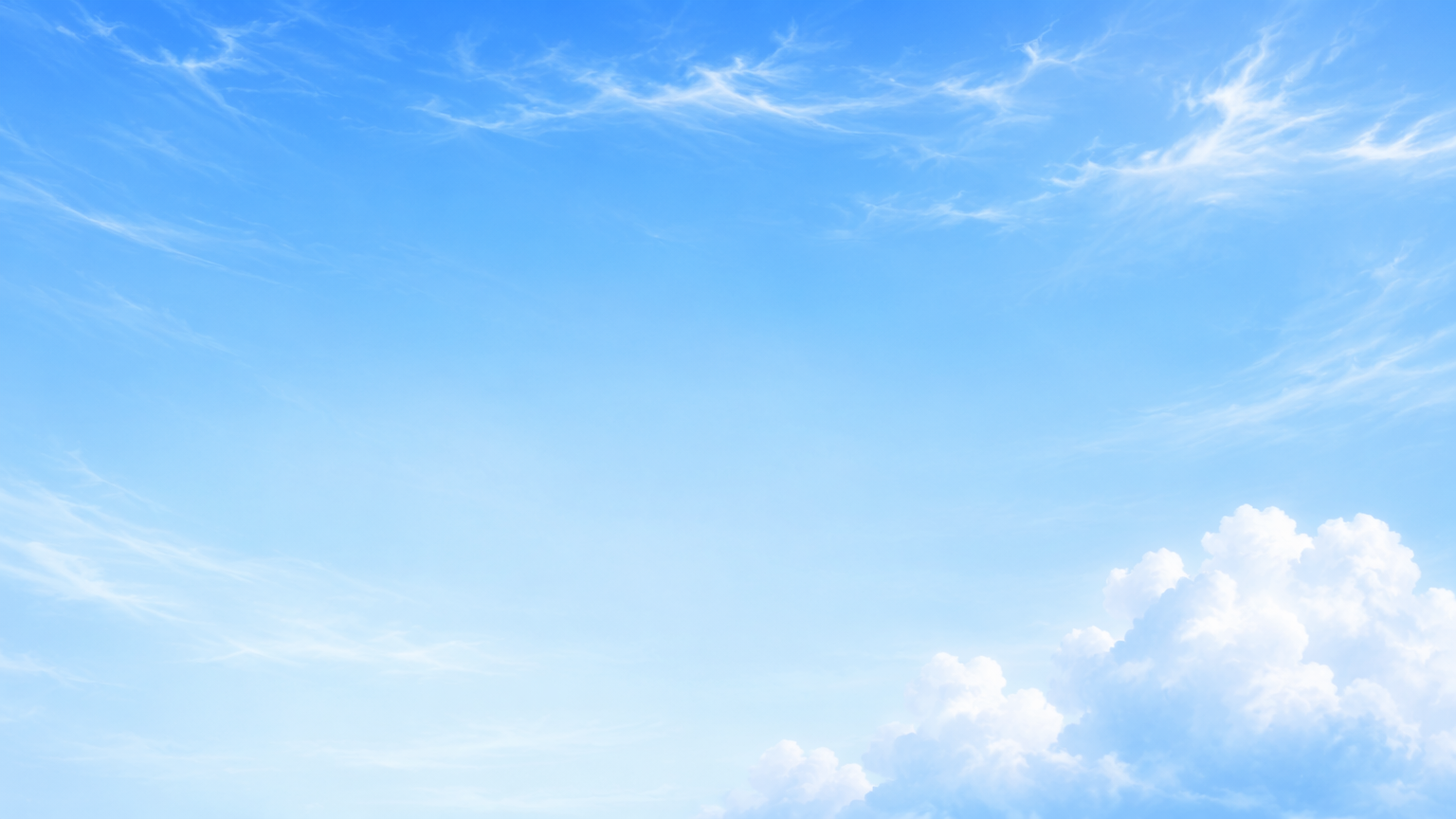 Soft blue sky with clouds