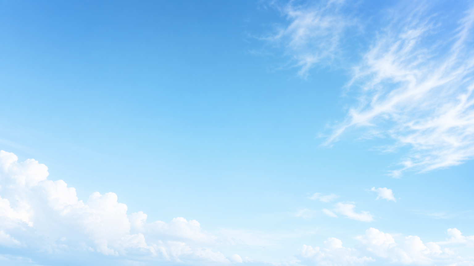 Soft blue sky with clouds