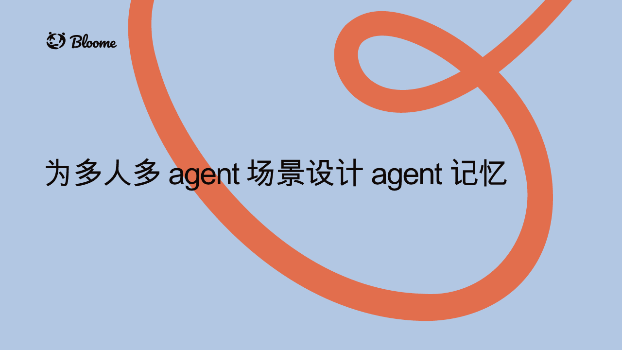 Bloome 文章《Designing Agent Memory for Multiplayer》的封面卡片。